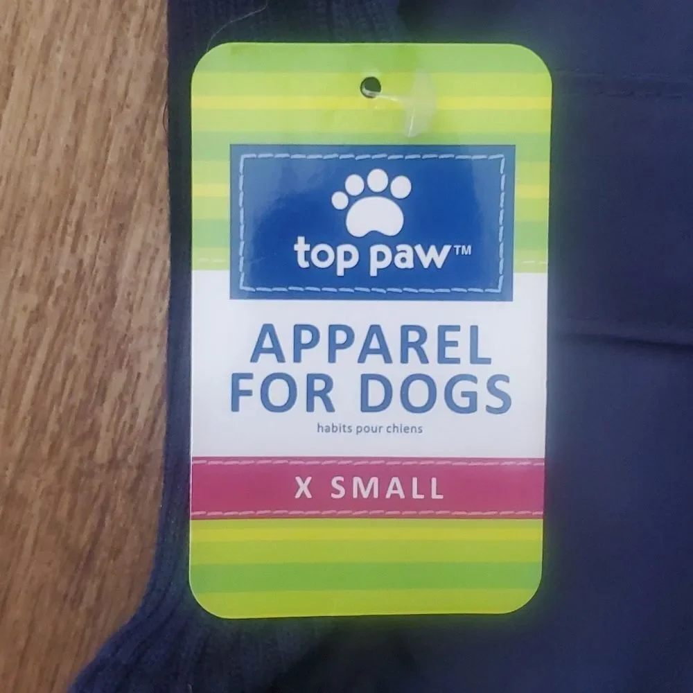 Top Paw XSmall Dog Coat/ Jacket/ Vest Sweater and Coat Combined